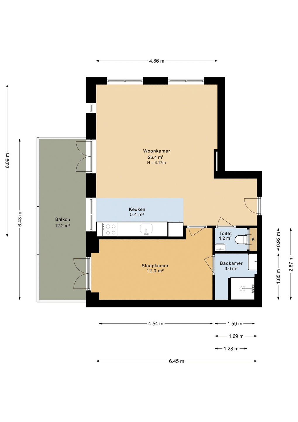 Appartement Oudenoord 388 4 — foto 3