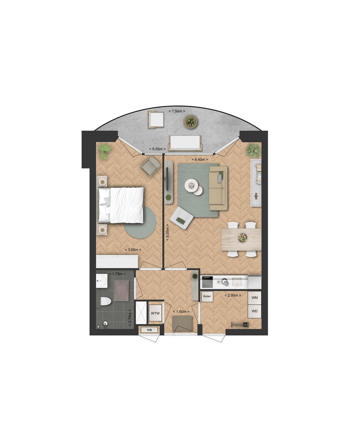 Appartement Médoclaan — foto 3